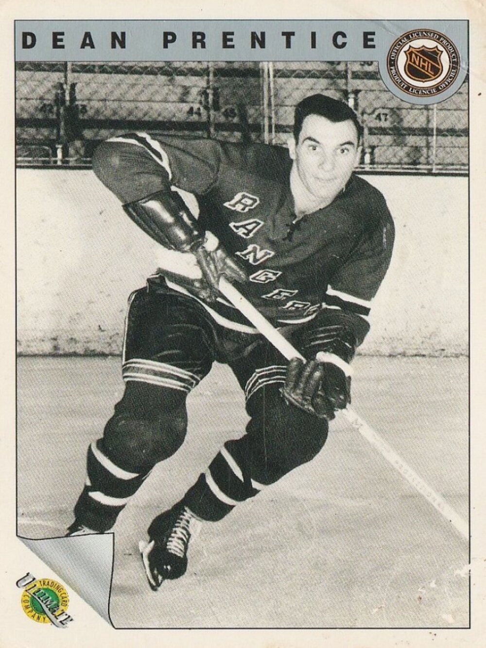 Dean Prentice - 1992 Ultimate Trading Card Company Hockey Card